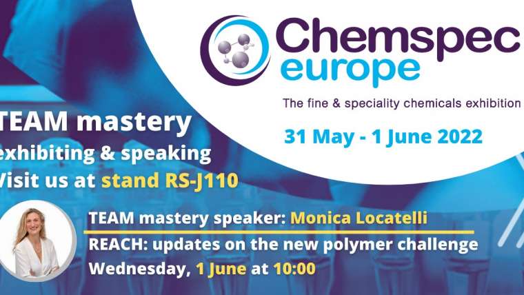 Chemspec 2022: TEAM mastery partecipa alla 35a fiera internazionale dei prodotti chimici fini e speciali