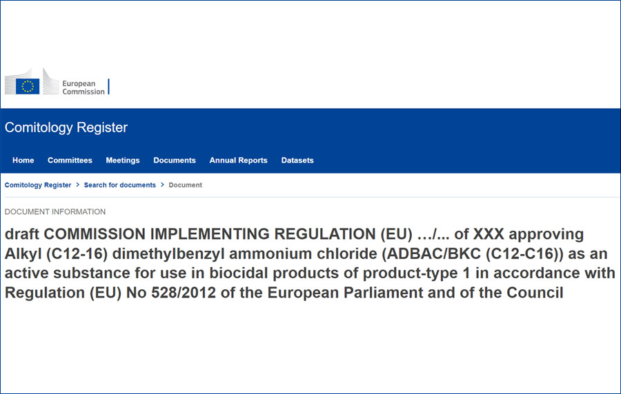 Pubblicazione della bozza del regolamento di attuazione per la combinazione ADBAC BKC C12-16/PT1