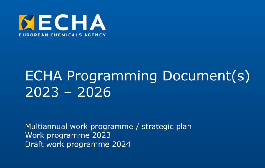 ECHA’s multiannual work programme