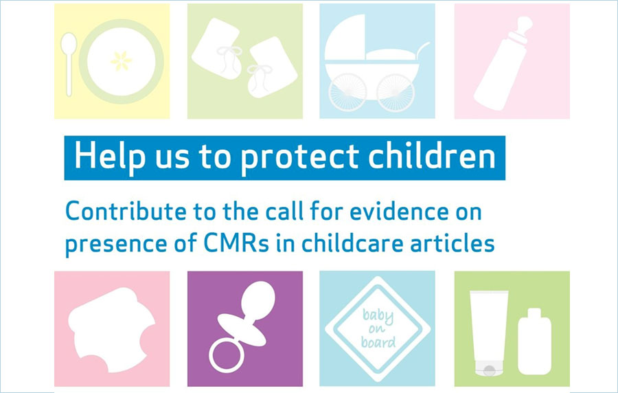 CMRs in articles for children: call for evidence